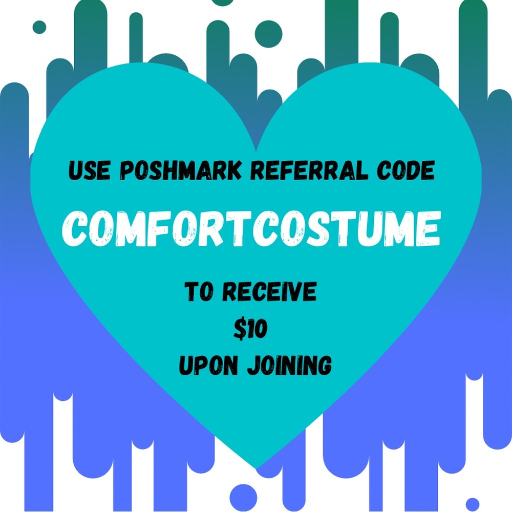 Poshmark Referral Code "COMFORTCOSTUME"